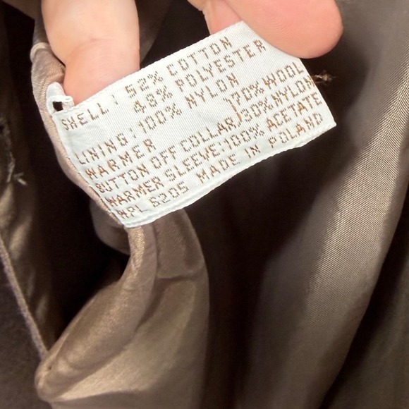 Vintage Worthington Women's Tan Double Breasted Belted Trench Coat Size 18T - Picture 6 of 12